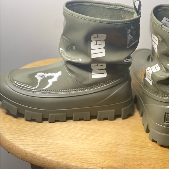 UGG Australia Women's Classic Brellah Waterproof Mini Boots Olive Green Shoes - Picture 14 of 14